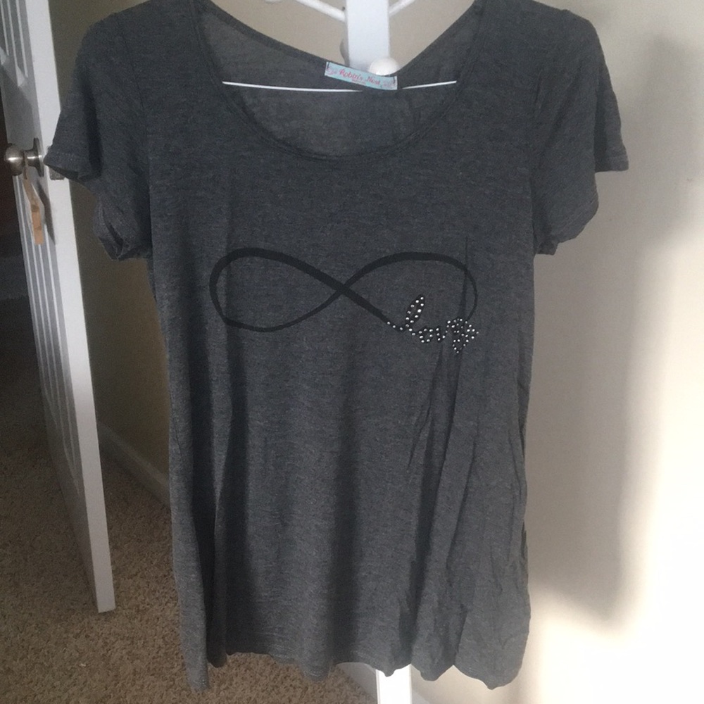 Infinity crystal love symbol maternity shirt